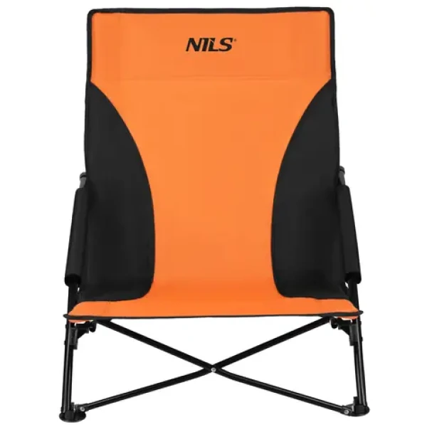 NILS Plážové křeslo NC3035 oranžovo-černé (15-03-237)