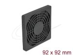 DeLock Větrací mřížka s prachovým filtrem černá / Příslušenství / 92 x 92 mm (67312)