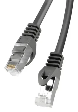 Lanberg CAT6 FTP 0,25 m černá / Patch kabel / RJ45-RJ45 / Fluke Passed (PCF6-10CC-0025-BK)