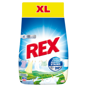 REX prací prášek Amazonia Freshness 50 praní, 2,75kg