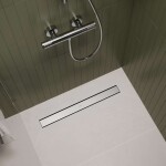 HANSGROHE - RainDrain Go Sprchový žlab 60 cm s oboustranným roštem, pro vložení dlažby, kartáčovaná nerezová ocel 56271800