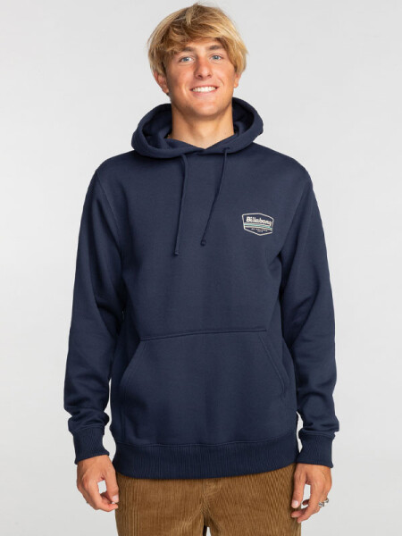 Billabong WALLED NAVY pánská mikina přes hlavu - L