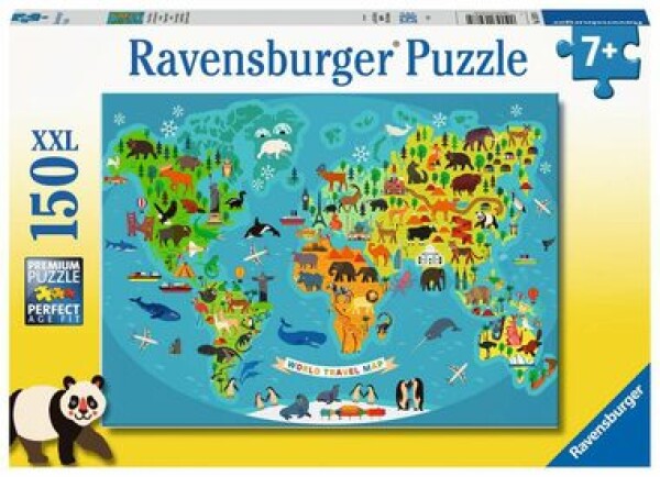 Ravensburger Zvířecí světová mapa