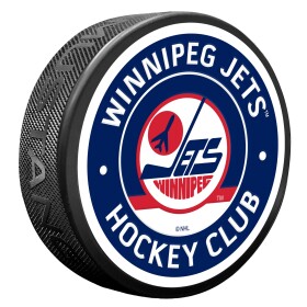 Mustang Puk Winnipeg Jets NHL Vintage Striped Textured