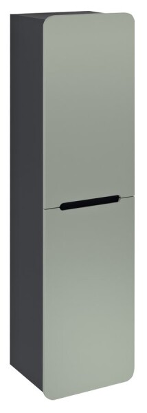 SAPHO - KERALA skříňka vysoká 38x143x32cm, 2x dvířka, levá/pravá, verde/antracit matný KR350-4434