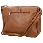 Trendy dámská koženková crossbody kabelka Relinda, hnědá