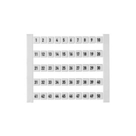 Terminal markers, Card, 5 x 5 mm, Polyamide, Colour: White DEK 5 FW 1-50 473460001-500 bílá Weidmüller 500 ks