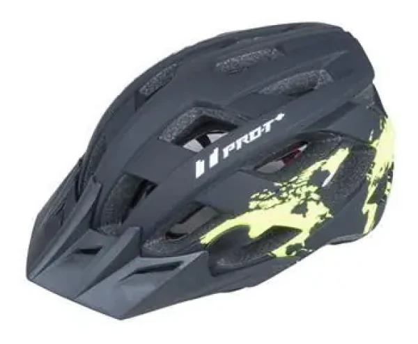 Pro-T Plus Soria černo-žlutá fluo / Cyklistická přilba / In-mold / Velikost M 55-58 cm (T03015-224518)
