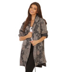 HOSH Dámský oversize přehoz Velikost: UNI, Barva: Khaki