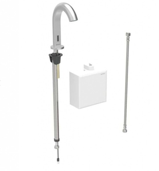 GEBERIT - Piave Elektronický umyvadlový ventil, napájení z generátoru, easy to clean, Bluetooth, kartáčovaná nerez 116.165.SN.1