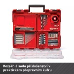 Aku vrtačka Einhell TE-CD 18/40 Li (2x2,0 Ah) + 69 ks příslušenství 4513934