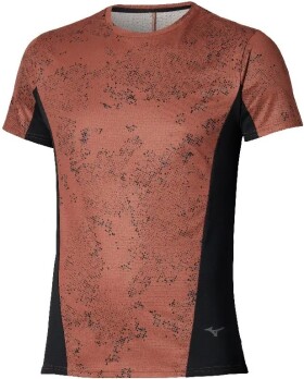 Běžecké tričko Mizuno Active DryAeroFlow Graphic Short Sleeve Tee J2GAD00455 Velikost textilu: L