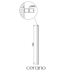 CERANO - Rozšiřovací profil pro dveře - Versaro - černá matná 30 mm CER-458900