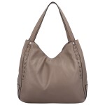 Trendy kožená dámská kabelka Bianca, taupe