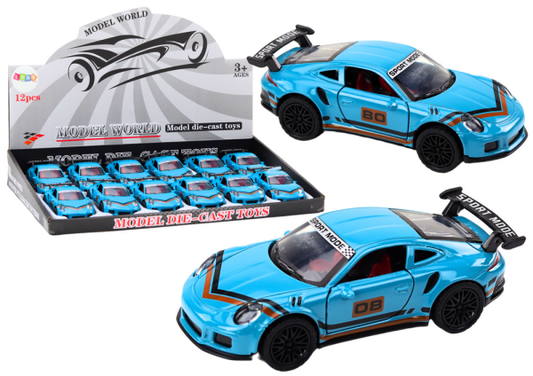 Mamido Sportovní auto 1:32 figurka modrý spoiler kovové
