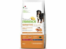 Trainer Sensitive No Gluten Adult M/M FishMaize 12kg / Kompletní krmivo pro dospělé psy středních a velkých plemen (8059149252537)