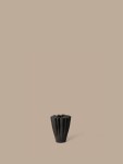 Ferm Living Kameninová váza Dedali Dark Brown Small, hnědá barva, keramika