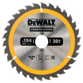 DeWalt kotouč pilový kotouč na dřevo 184mm 30mm 30z DT1942