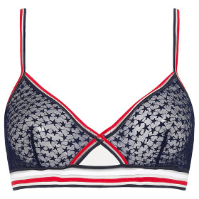 Dámská nevyztužená podprsenka Sheer Stripe UW0UW02762-DW5 - Tommy Hilfiger M