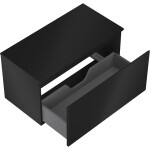 MEXEN/S - Orio koupelnová skříňka pod umyvadlo 90 cm s deskou, 1 šuplík, černá mat 91A10-09047-1-BFC71