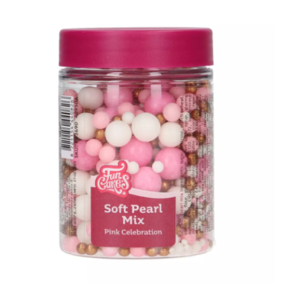 Cukrové zdobení perly- růžová oslava 80 g - FunCakes