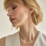 Stříbrný náhrdelník s bílou perlou Geva - stříbro 925/1000, 41 cm Bílá