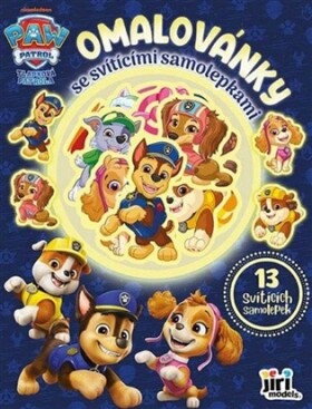 Omalovánky se svítícími samolepkami Tlapková patrola