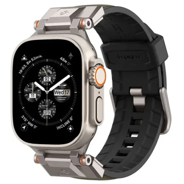 Spigen DuraPro Armor řemínek pro Apple Watch Series 44/45/46/49 mm zelená (AMP09102)