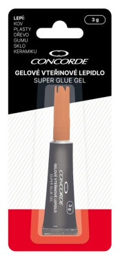 Gelové vteřinové lepidlo, 3g, blistr