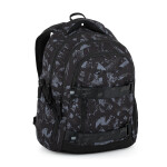 Studentský batohový 3-dílný set Bagmaster NOMAD 25 B ČERNO-ŠEDÝ (batoh,pouzdro)