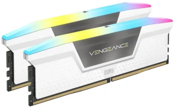 Corsair Vengeance RGB 64GB (2x32GB) 6000MHz bílá / DDR5 / PC5-48000 / CL30-36-36-76 / 1.4V (CMH64GX5M2B6000Z30W)