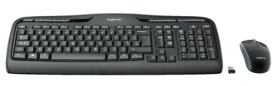 Logitech Wireless Desktop MK330 / Klávesnice / Myš / USB / Černá / UK verze (920-003986)