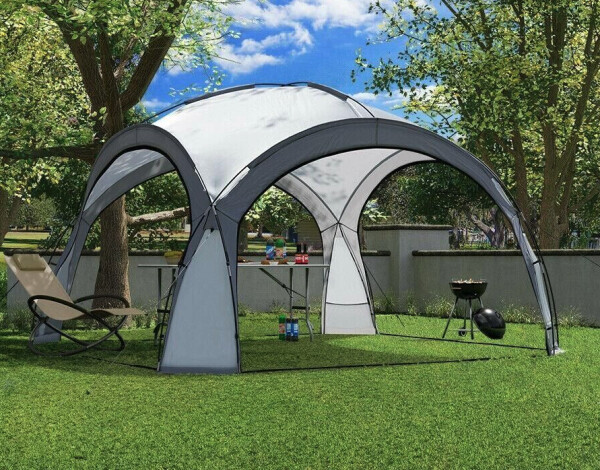Pavilonový stan pro zahradní piknik 3,5 x 3,5 m šedý