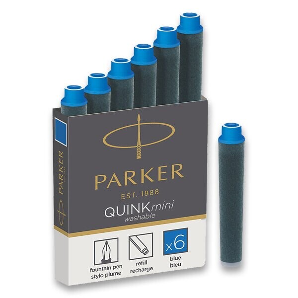 Parker 1502/0150409 inkoustové mini bombičky modré 6 ks