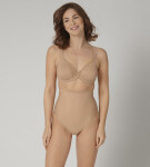 Dámské kalhotky Triumph Shape Smart Highwaist String béžové BROWN