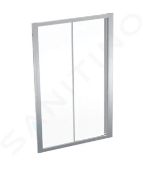 GEBERIT - GEO Sprchové dveře 120x190 cm, stříbrná/čiré sklo 560.153.00.2