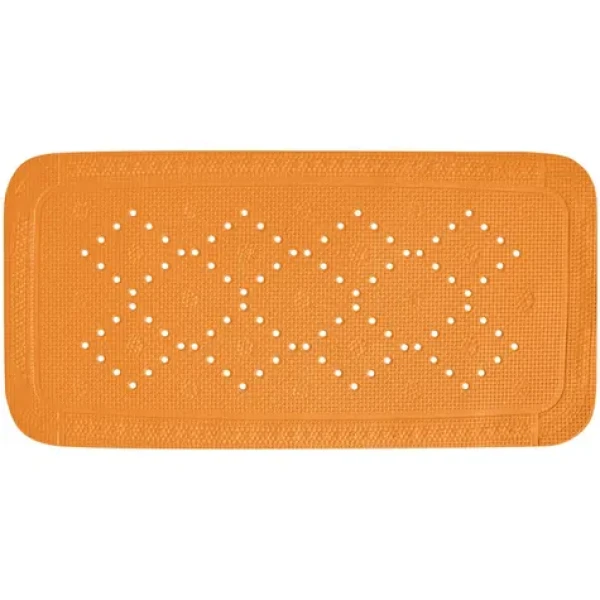 Spirella ALASKA protiskluzová podložka do vany oranžová / PVC / 71 x 36 cm