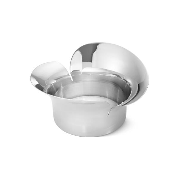 Georg Jensen Nerezový svícen Bloom Pillar, stříbrná barva, kov