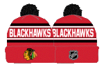 Outerstuff Dětská zimní čepice Chicago Blackhawks 3Rd Jersey Jacquard Cuff Pom