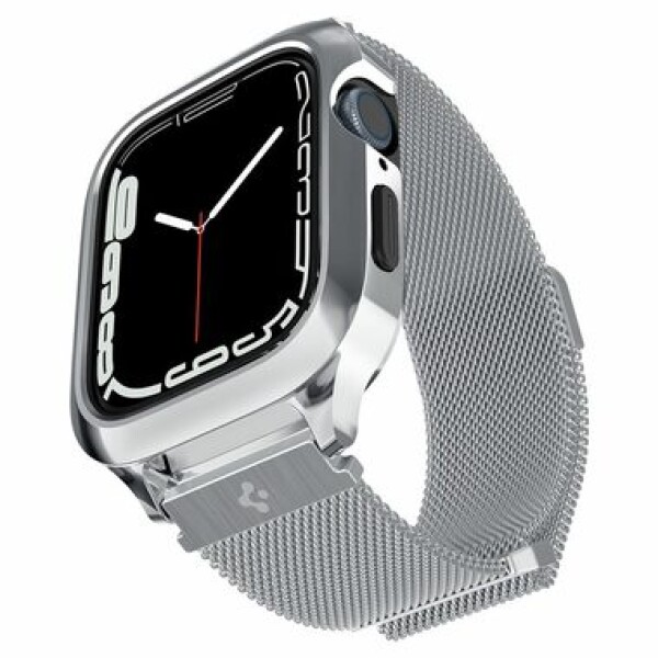 SPIGEN METAL FIT ”PRO” APPLE WATCH 4 / 5 / 6 / 7 / 8 / SE (44 / 45 MM) SILVER ACS04584