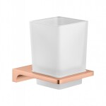 RAV Slezák - NIL - Koupelnový doplněk Držák kartáčků skleněný, Zlatá Růžová - lesklá NLA0201ZRL NLA0201ZRL