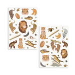 Konges Sløjd Dětské dočasné tetování Animals, hnědá barva, papír
