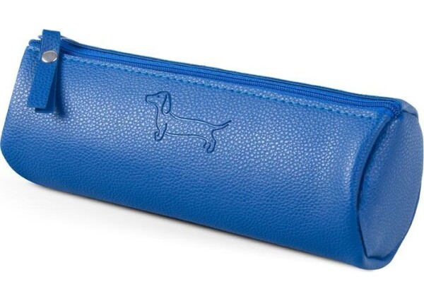 Penál etue válcová Sausage Dog dark blue 7x20cm