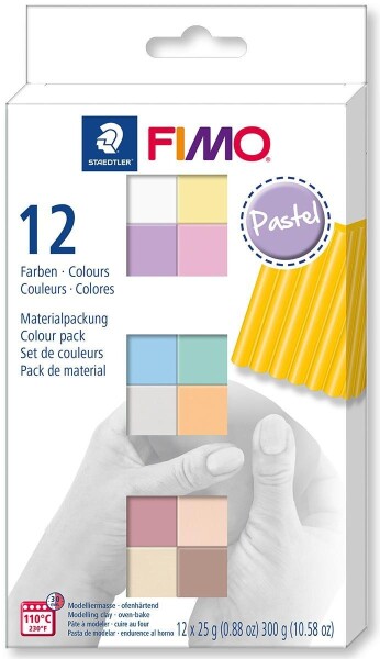 FIMO Soft sada 12 barev x 25 g - pastel