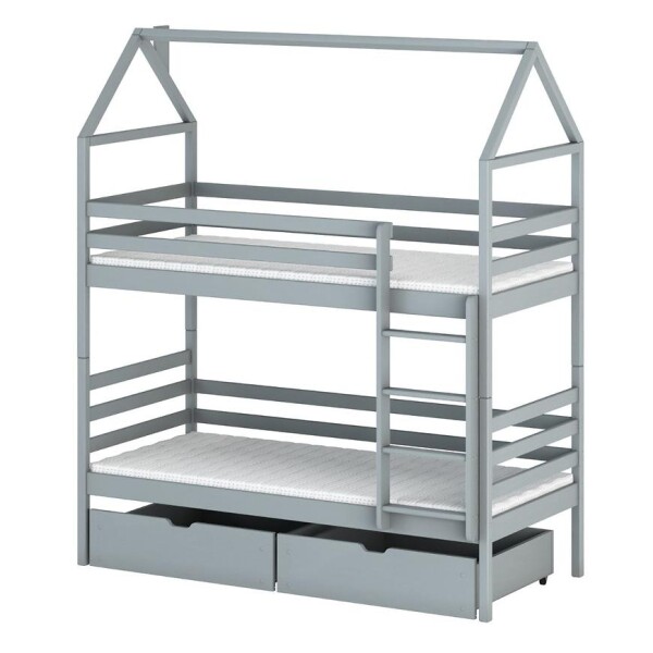 Posteľ Domček Alex 90x200 grey