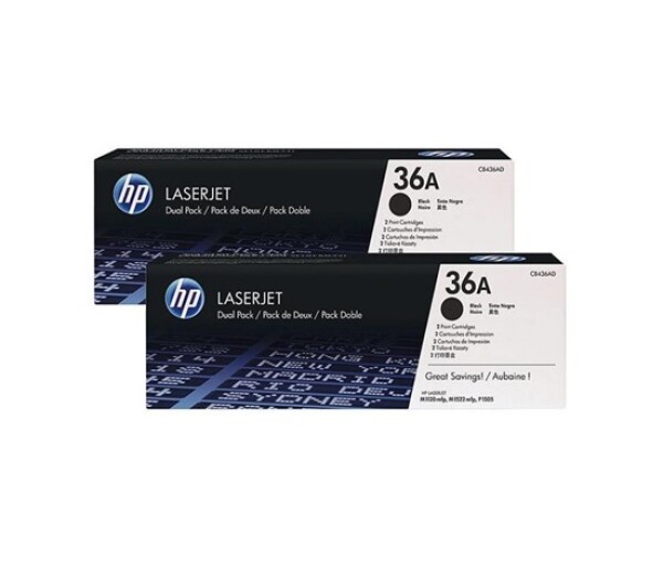 HP 36A Black 2-pack LJ Toner Cart, CB436AD (2,000 / 2,000 pages) - originální EDF_692221