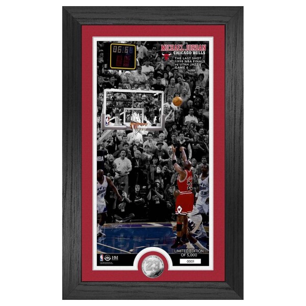 Obraz Chicago Bulls NBA Michael Jordan The Last Shot 98 Finals Silver Coin