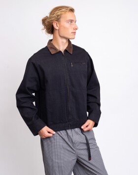 Gramicci Japanese Denim Trucker Jacket True Black M