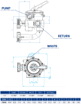 Astralpool Classic Plus boční šesticestný ventil pro filtry Cantabric, Bilbao, RapidPool, Uve, Volcano - připojení 1½"