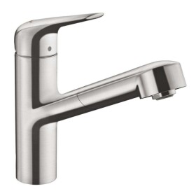 HANSGROHE - Focus M42 Dřezová baterie M427-H150 s výsuvnou sprškou, vzhled nerezu 71814800